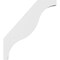 Ekena Millwork 3 1/2-in. W x 32-in. D x 36-in. H Funston Architectural Grade PVC Knee Brace BRCP035X32X36FST - alternate 2